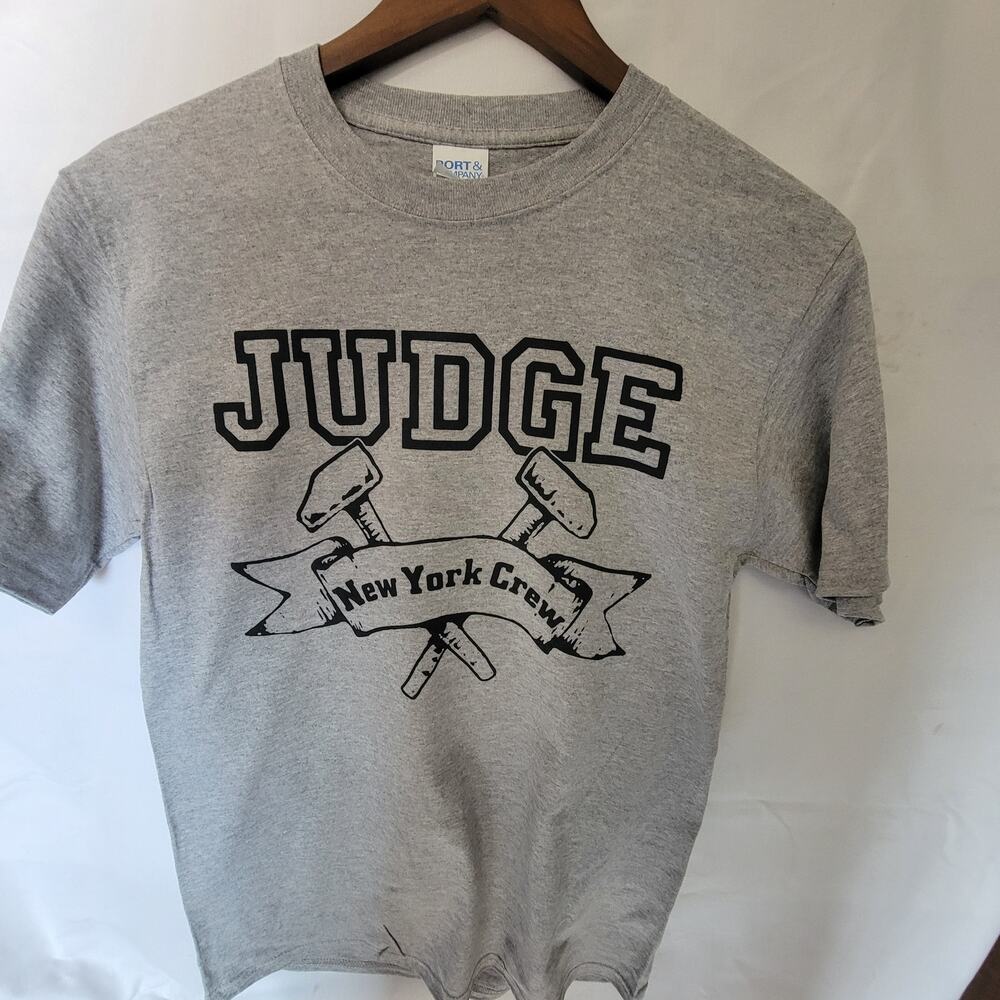 Judge  band t shirt  size small sport gray